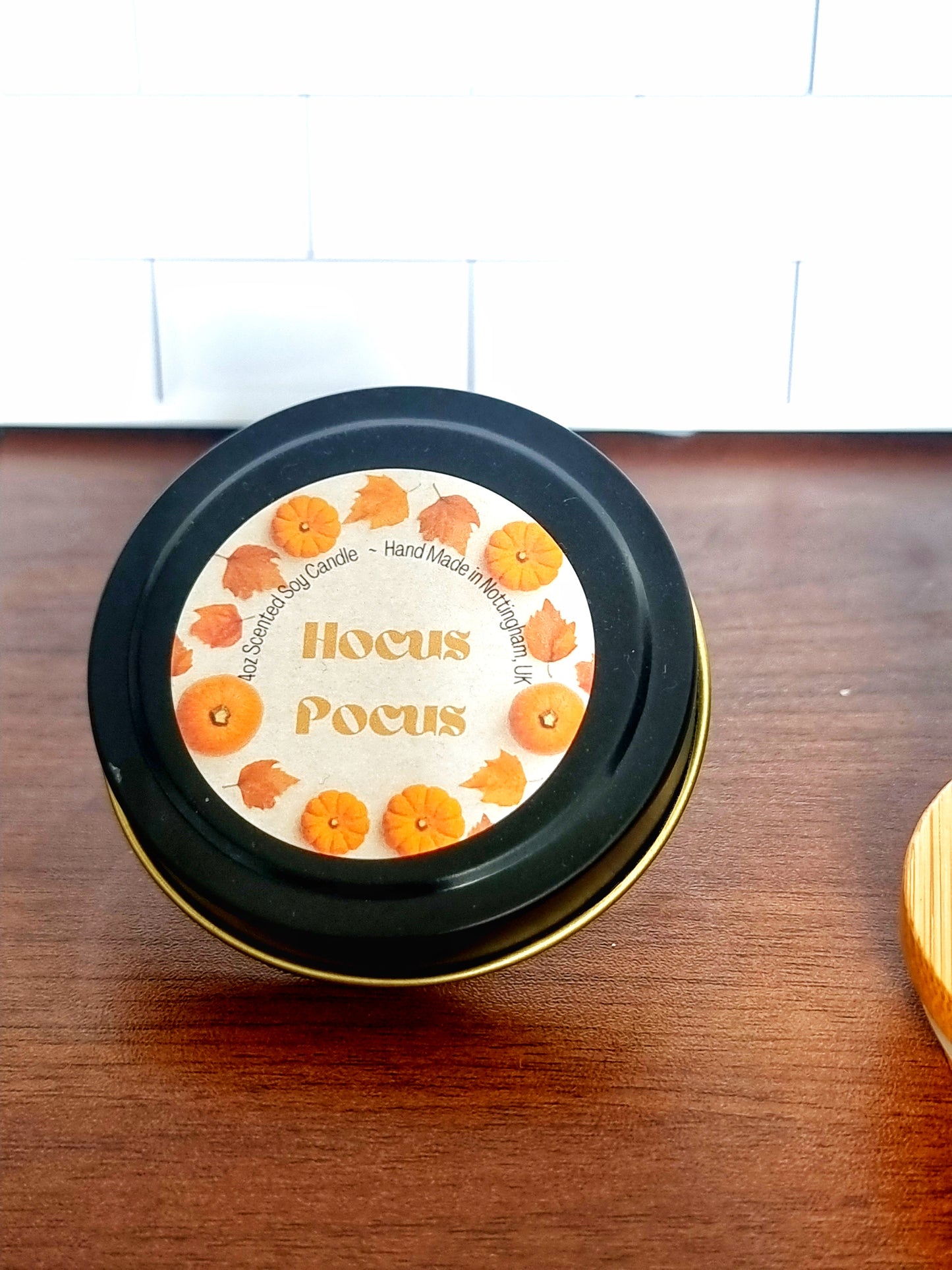 Hocus Pocus Scented Matte Black Candle Tin