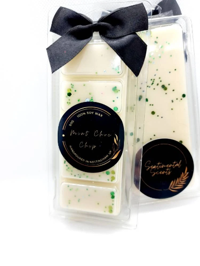 Mint Choc Chip Wax Melt Snap Bar